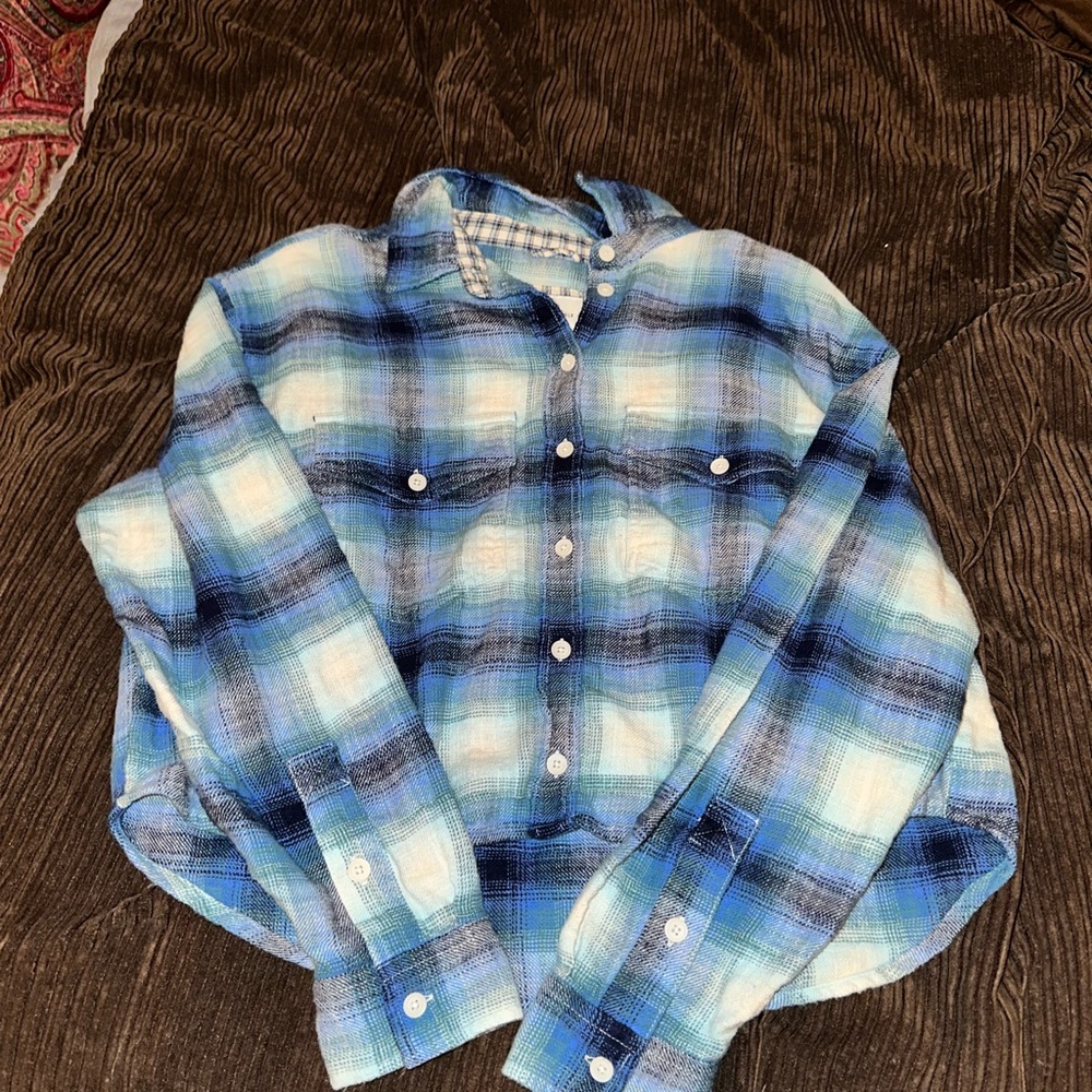 cropped flannel